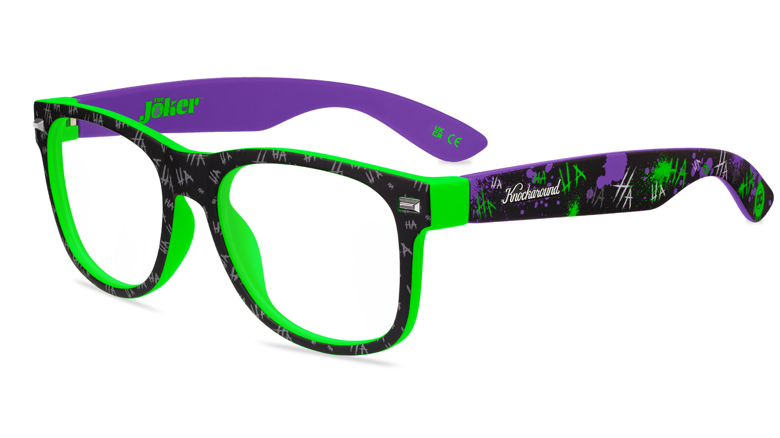 The Joker Fort Knocks Prescription Sunglasses with Clear Lens, Flyover