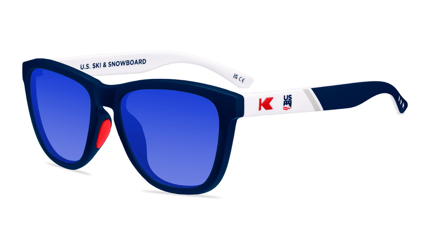 Knockaround and U.S. Ski & Snowboard Premiums Sport Prescription Sunglasses with Blue Lens, Flyover