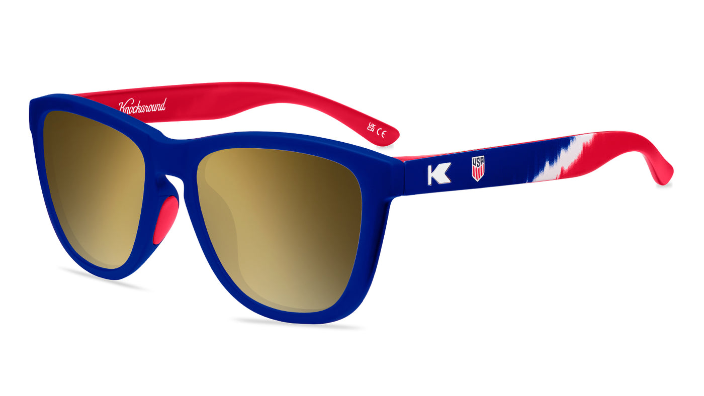 U.S. Soccer 2024 Premiums Sport Prescription Sunglasses with Gold Lens, Flyover