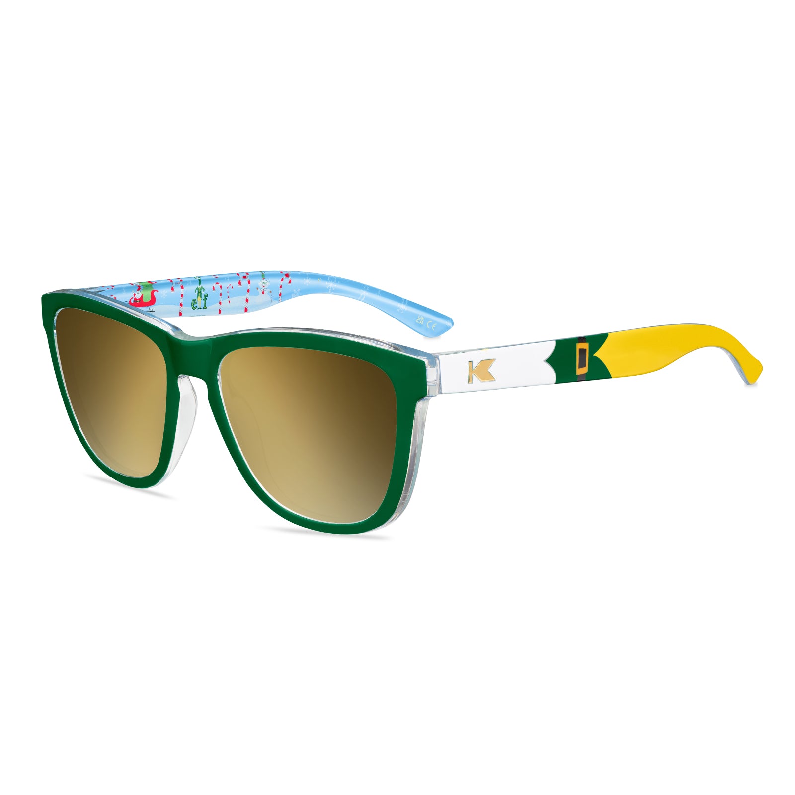 Knockaround x Elf Premiums Rx Sunglasses with Gold Lens, Flyover