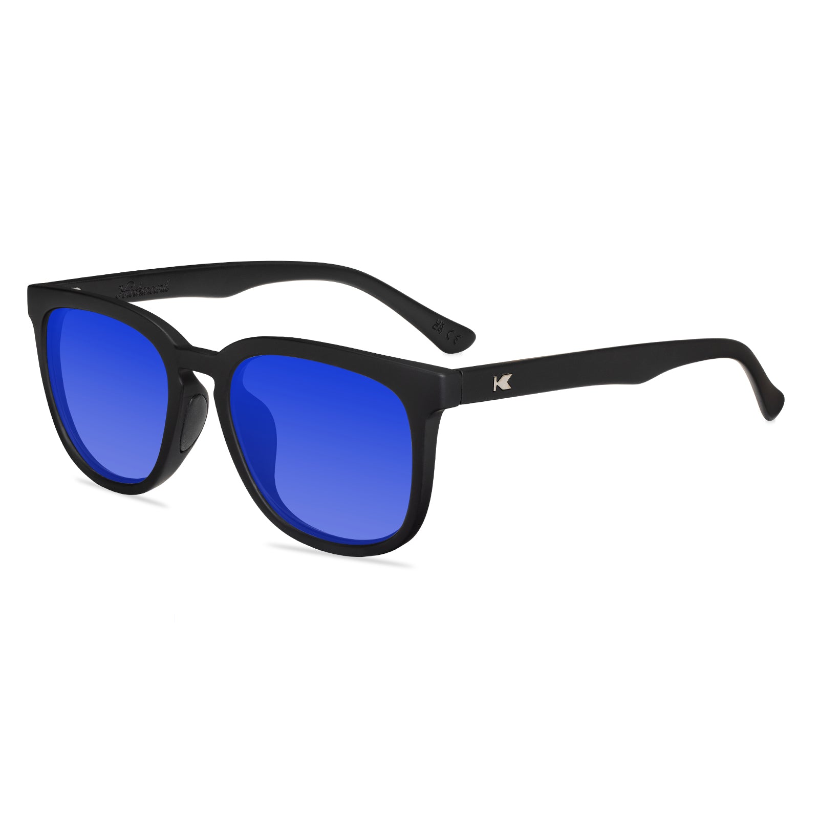 Rubberized Midnight Paso Robles Sport Rx with Blue Lenses, Flyover
