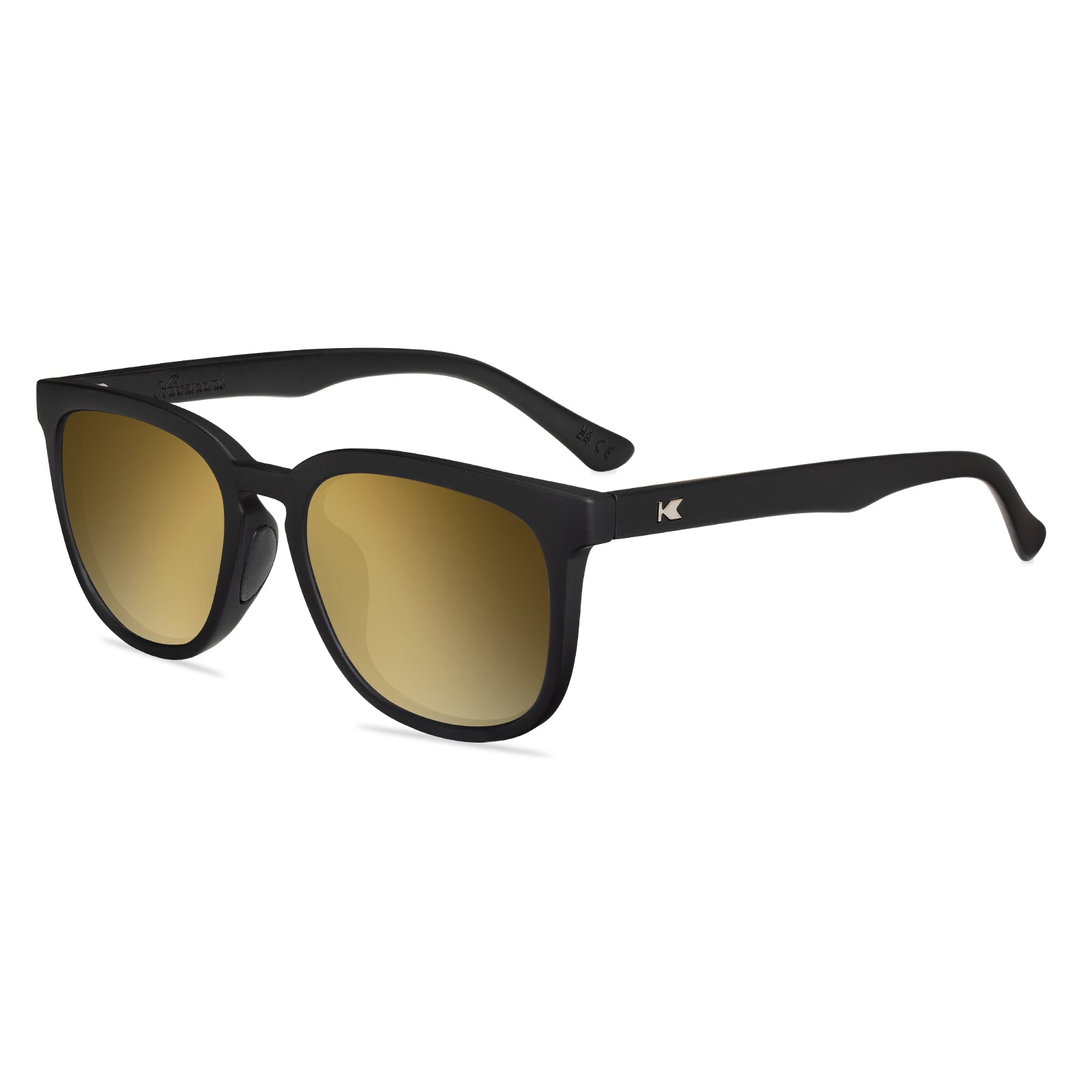 Rubberized Midnight Paso Robles Sport Rx with Gold Lenses, Flyover