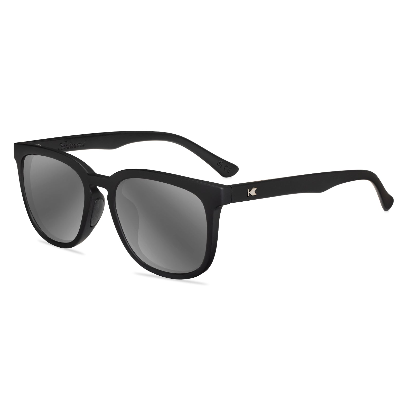 Rubberized Midnight Paso Robles Sport Rx with Silver Lenses, Flyover
