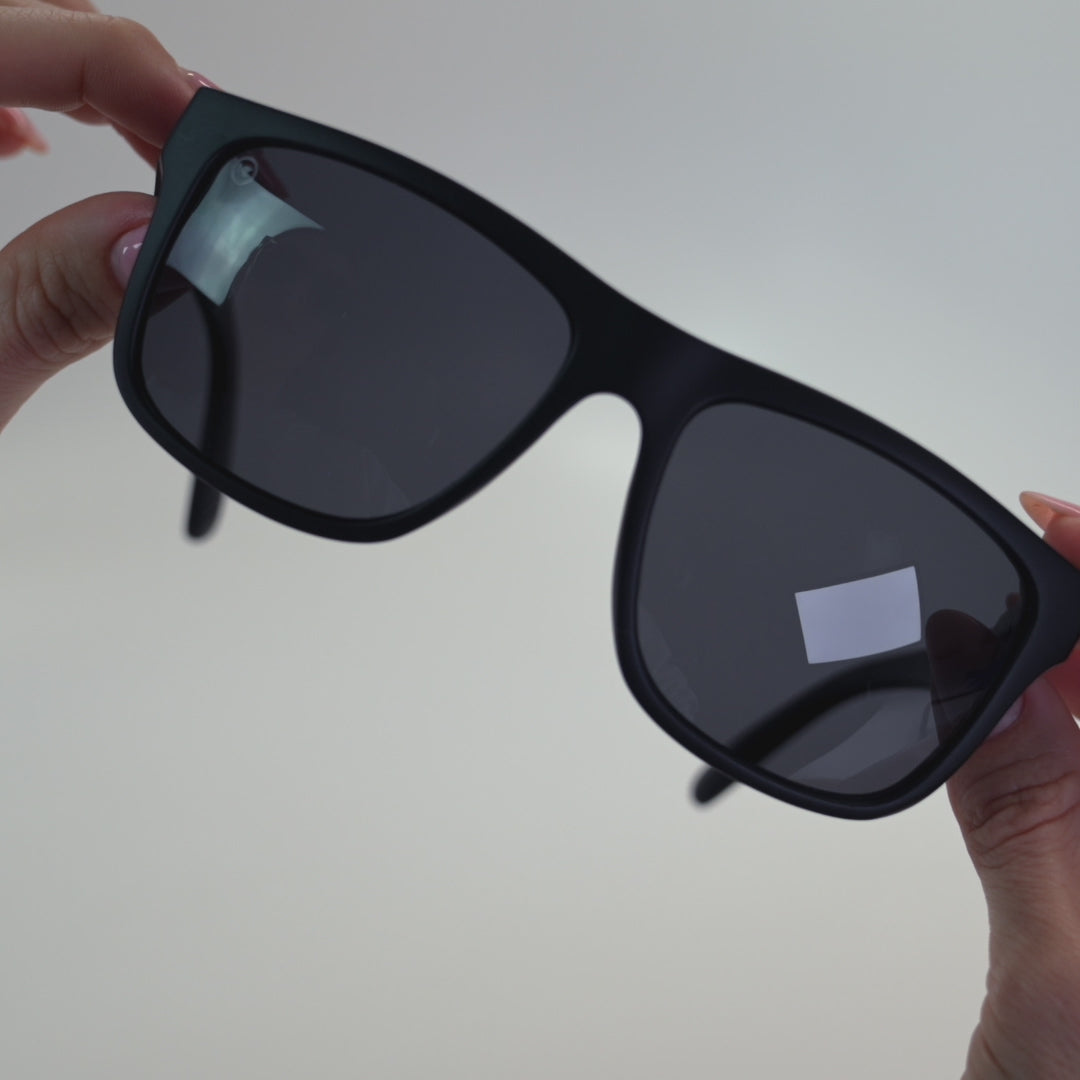 Lifestyle video of Black on Black Torrey Pines Sunglasses