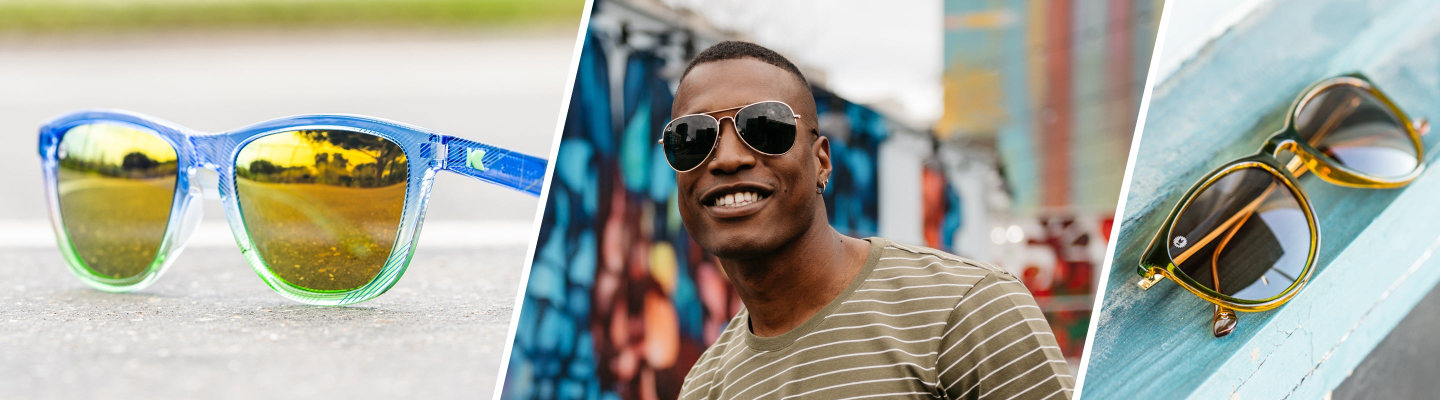 Sunglasses for Square Faces: Lifestyle photo of Premiums Sport and Mai Tais Sunglasses, Men wearing Mile Highs Sunglasses