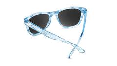 Sunglasses with Head in the Clouds Frames and Polarized Aqua Lenses, Back