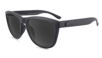 Sunglasses with Matte Black Frame and Black Smoke Lenses, Flyover