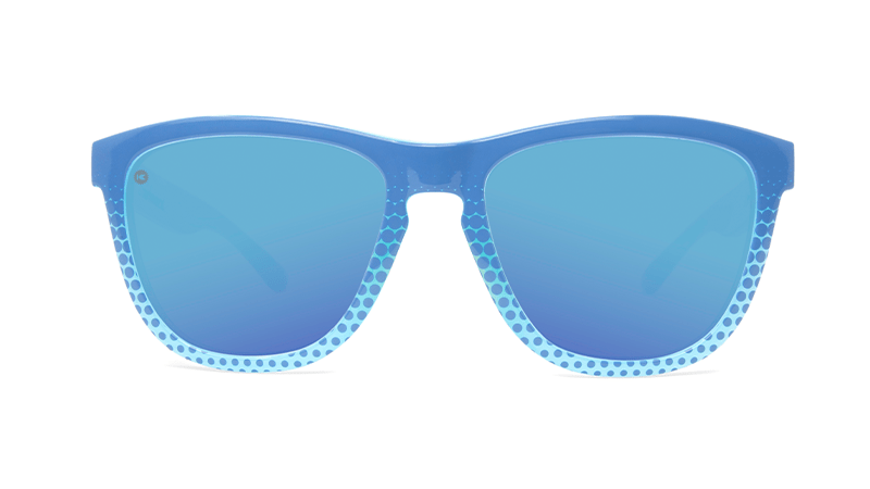 Sunglasses with Coastal Frames and Polarized Aqua Lenses, Front