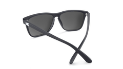 Sport Sunglasses with Matte Black Frame and Polarized Black Smoke Lenses, Back
