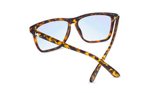 Sunglasses with Amber Ink Frames and Clear Blue Light Blocking Lenses, Back
