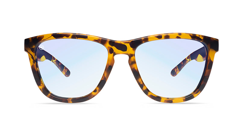 amber Ink 2Sunglasses with Amber Ink Frames and Clear Blue Light Blockers, Front