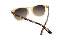 Sunglasses with Beverly Peach Frames and Amber Gradient Lenses, Back