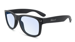 Blue Light Blockers with Matte Black Frames and Clear Lenses, Flyover