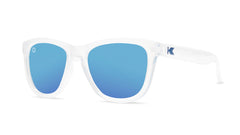 Kids Sunglasses with UV color changing frames and polarized aqua lenses, Threequarter