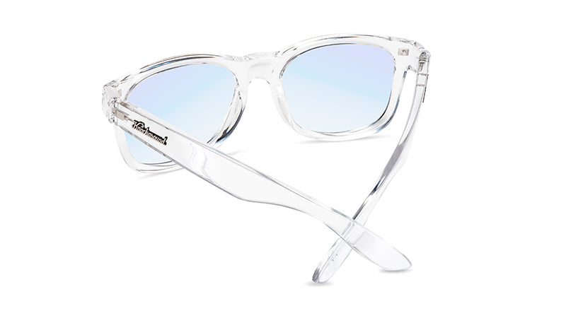 Blue Light Blockers with Clear Frames and Clear Lenses, Back