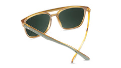 Sunglasses with Coyote Calls Frames and Polarized Aviator Green Lenses, Back