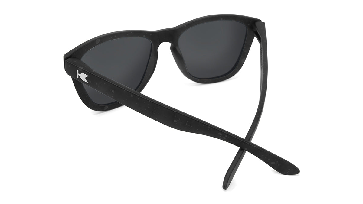 Sunglasses with Dark Matter Frames and Polarized Black Smoke Lenses, Back
