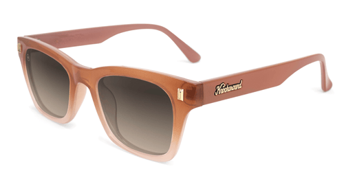 Sunglasses with Daytona Tan Frame and Polarized Amber Gradient Lenses, Flyover