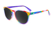 Sunglasses with Loud and Proud Frames and Polarized Black Smoke Lenses, Flyover