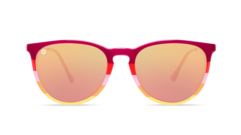 Sunglasses with Mesa Horizon-inspired frames and polarized rose gold, front