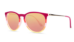 Sunglasses with Mesa Horizon-inspired frames and polarized rose gold, threequarter
