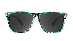 Sunglasses with Neo Geo Frames and Polarized Black Smoke Lenses, Front