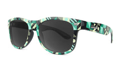 Sunglasses with Neo Geo Frames and Polarized Smoke Lenses, Threequarter