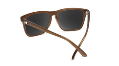 Sunglasses with Glossy Brown Frames and Polarized Gold Lenses, Back