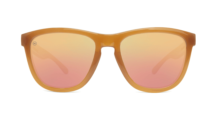 Sunglasses with Sacred Sands Frames and Polarized Rose Gold Lenses, Front