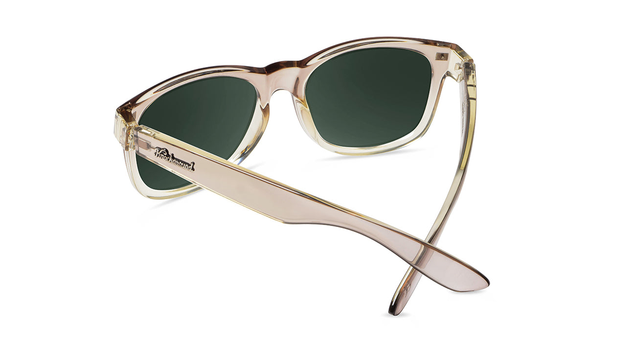 Sunglasses with San Dune Frames and Polarized Green Lenses, Back