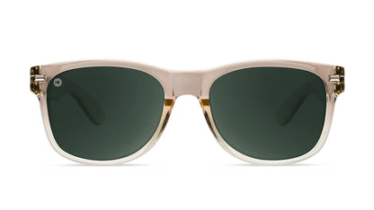 Sunglasses with San Dune Frames and Polarized Green Lenses, Front