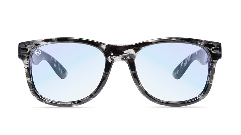 Blue Light Blockers with Smoke Signal Frames and Clear Lenses, Front