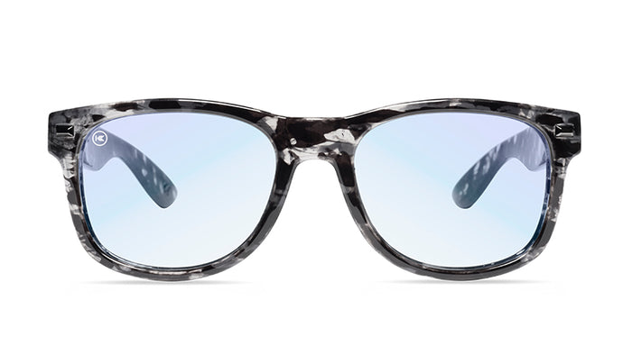 Blue Light Blockers with Smoke Signal Frames and Clear Lenses, Front