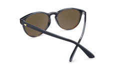 Sunglasses with Black and Tortoise Shell Fade Frames, and Polarized Amber Lenses, Back