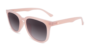 Sunglasses with Vintage Rose Frames and Polarized Smoke Gradient Lenses, Flyover