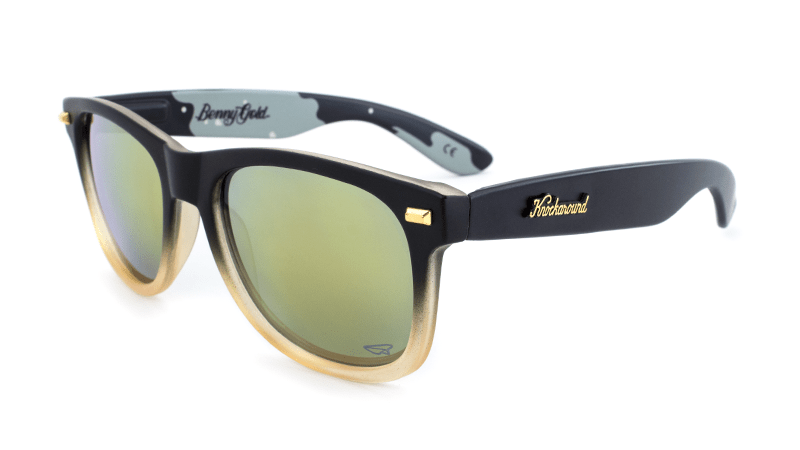 Knockaround Benny Gold Fog Camo Sunglasses, Flyover