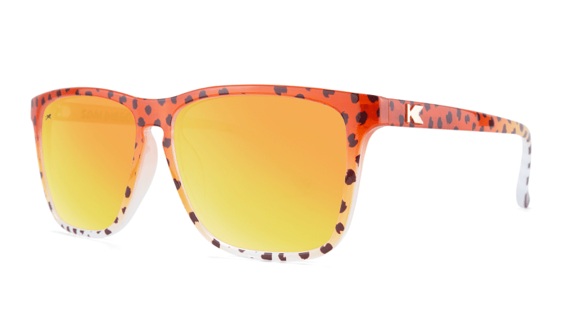 Knockaround Cheetah Sunglasses, Threequarter