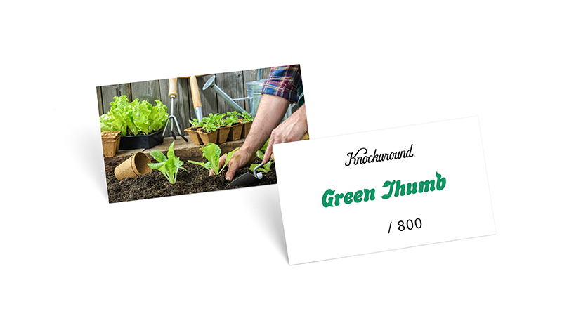 Knockaround Green Thumb, Edition Card
