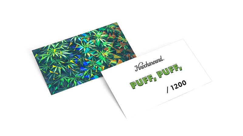 Knockaround Puff, Puff, Paso Robles, Edition Card