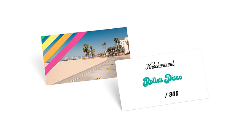 Limited Edition Roller Disco Premiums, Edition Card