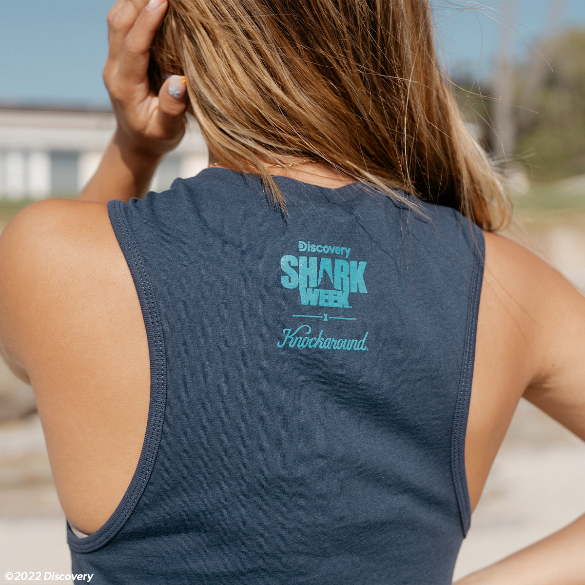 Shark Week 2022 Women's Tank Top, Model Back