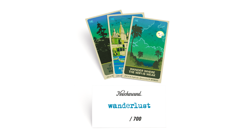 Knockaround Wanderlust Premiums, Insert Card