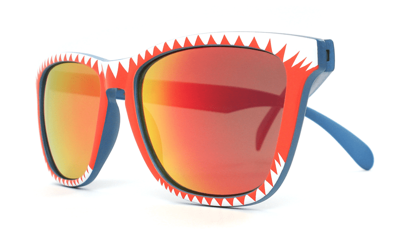 Knockaround Shark Attack Sunglasses, Folded