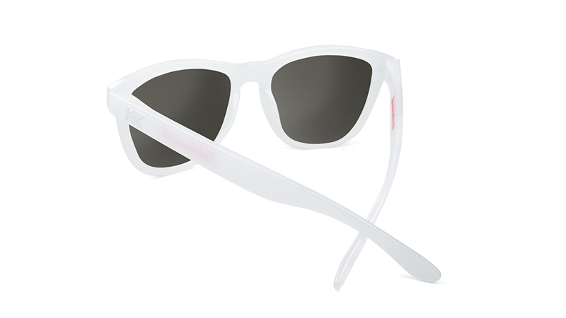 Knockaround Staple White Sunglasses, Back