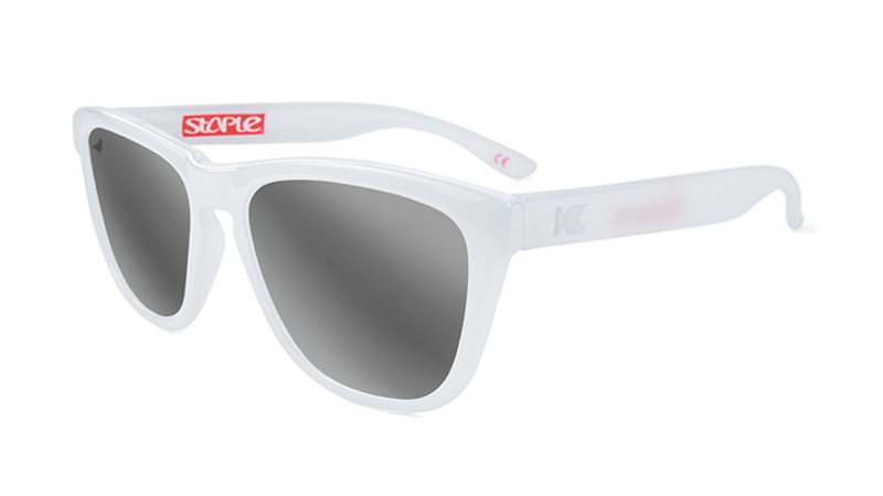 Knockaround Staple White Sunglasses, Flyover