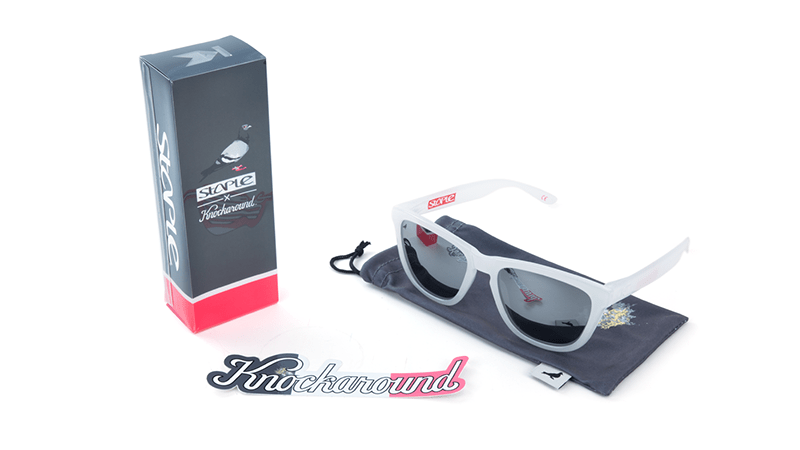 Knockaround Staple White Sunglasses, Set